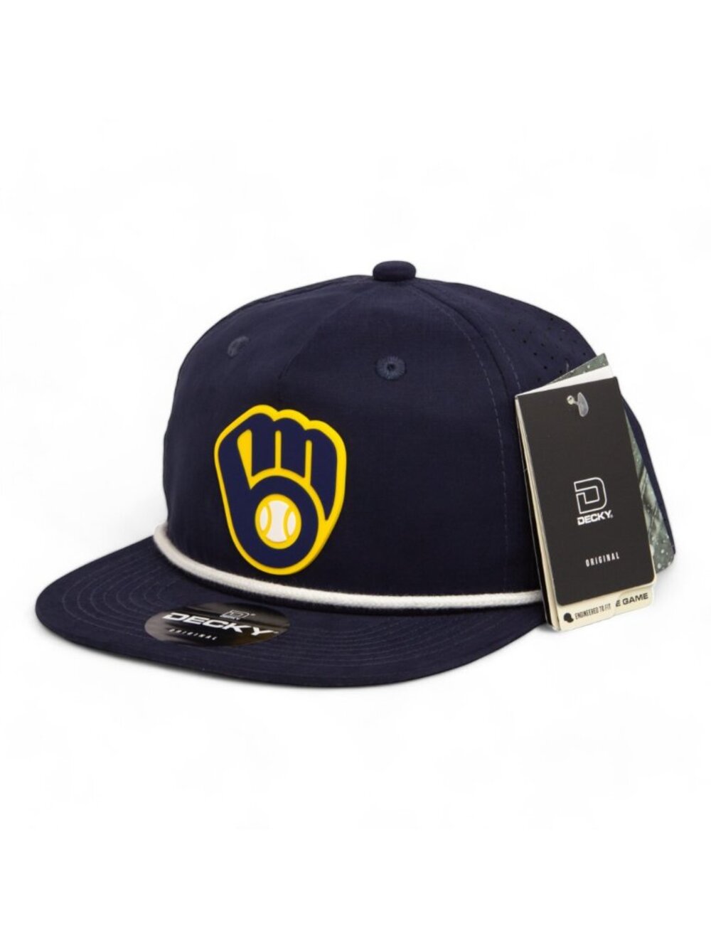 Milwaukee Brewers 3D Perforated Rope Hat- Navy/ White